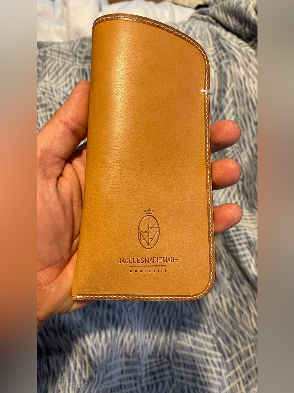 Jacques Marie Mage Leather Slip Case